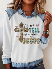 Women's flower faith Sweatshirt