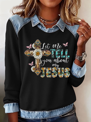 Women's flower faith Sweatshirt