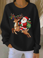 Women's Christmas Print Casual Sweatshirt