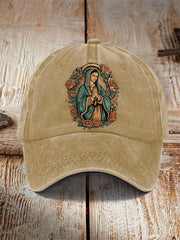 Unisex Virgin Mary Faith Print Hat
