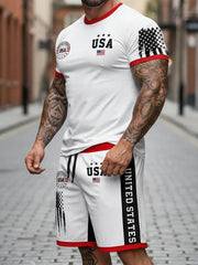Men's Wear USA Flag Shorts
