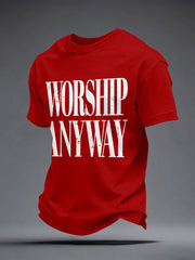 Men's Worship Anyway Print T-Shirt