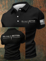 Men's His Way Is Better polo shirt
