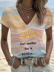 Women's beach vacation T-shirt