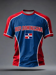 Men's Dominican Republic Inspired Print T-Shirt