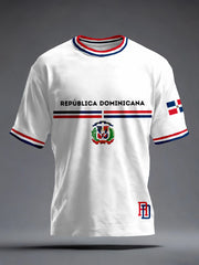Men's Dominican Republic Inspired Print T-Shirt