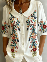 Women's Floral Print Casual Shirt