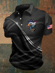 Men's USA flag eagle tops