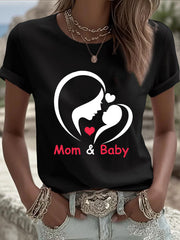 Women's Mother's Day Printed Casual T-Shirt