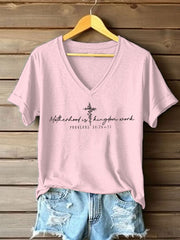Women's 'Motherhood Is Kingdom Work' Printed Casual T-Shirt