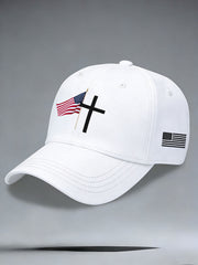 Christian cross faith flag unisex hats