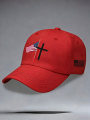 Christian cross faith flag unisex hats