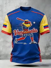 Men's Celebrate Venezuela 2026 Baseball Champions Print Casual Tee