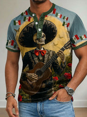 Men's Mexico Art Cinco De Mayo Printed Casual Tops