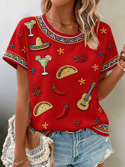 Women's Mexican Art Cinco de Mayo T-Shirt