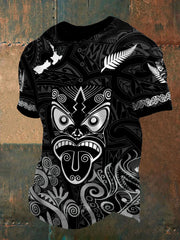 Men's Maori Art NZ Printed T-shirt