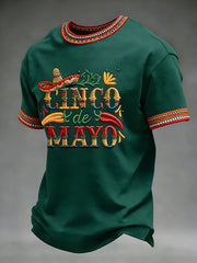 Men's Cinco de Mayo Printed Casual T-Shirt