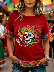 Women's May Fifth Festival Ruffle T-shirt