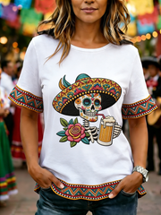 Women's May Fifth Festival Ruffle T-shirt