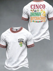 Men's Cinco de Mayo Printed Casual T-Shirt