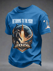 Men's Return To The Moon 2026 Casual Tee