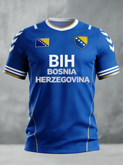 Men's Bosnia ZMAJEVI Football Lover Printed short sleeves t-shirt