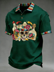 Men's Cinco De Mayo Print Short-Sleeve Top