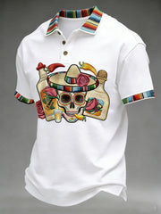 Men's Cinco De Mayo Print Short-Sleeve Top