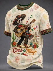 Men's Cinco De Mayo Print Short-Sleeve T-Shirt