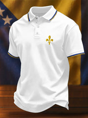 Men's Bosnia Football Lover ZMAJEVI Printed Casual Tops