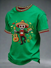 Men's Cinco De Mayo Print Short-Sleeve O-neck T-shirt