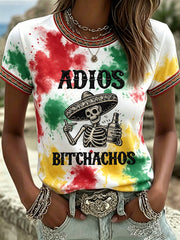 Women's Cinco de Mayo Print Casual T-shirt