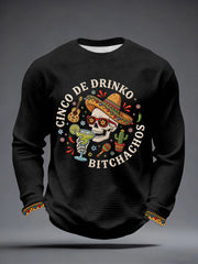 Men's Cinco de Mayo Waffle Long-Sleeve T-Shirt