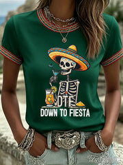 Women's Cinco de Mayo Print Casual T-shirt