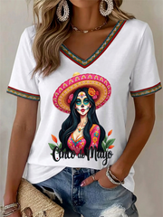 Women's Cinco de Mayo short-sleeved T-shirt