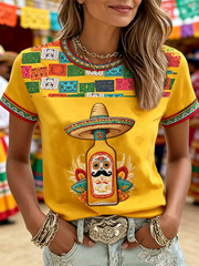 Women's Cinco de Mayo short-sleeved T-shirt