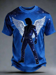 Men's Pop Music Character Short Sleeves T-shirt