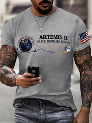 Men's Artemis II 2026 Print Casual Tee