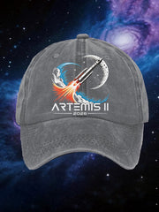 Unisex Artemis II 2026 Return To The Moon For All Humanity Print Hat