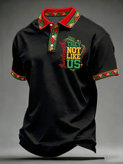 Men's Juneteenth They Not Like Us Since 1865 Print Casual Polo