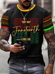 Men's Juneteenth Print Casual Tee
