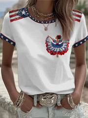Women's Puerto Rico Printed short-sleeved T-shirt