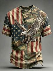 Men's USA 1776-2026 Printed Casual T-Shirt