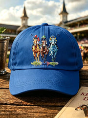 Unisex Horse Racing Print Cap