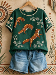 Women's Native Foxes Art Tops