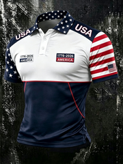 Men's USA Printed polo shirt