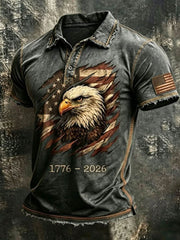 Men'S 250Th Anniversary Printed Casual T-Shirt