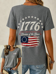 Women's Independence Day Print Casual Tee
