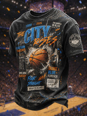 Men's Gift For Basketball Fans Print Casual Tee