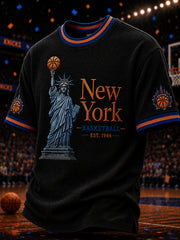 Men's Classic Basketball Fan Graphic Short Sleeve T-shirt